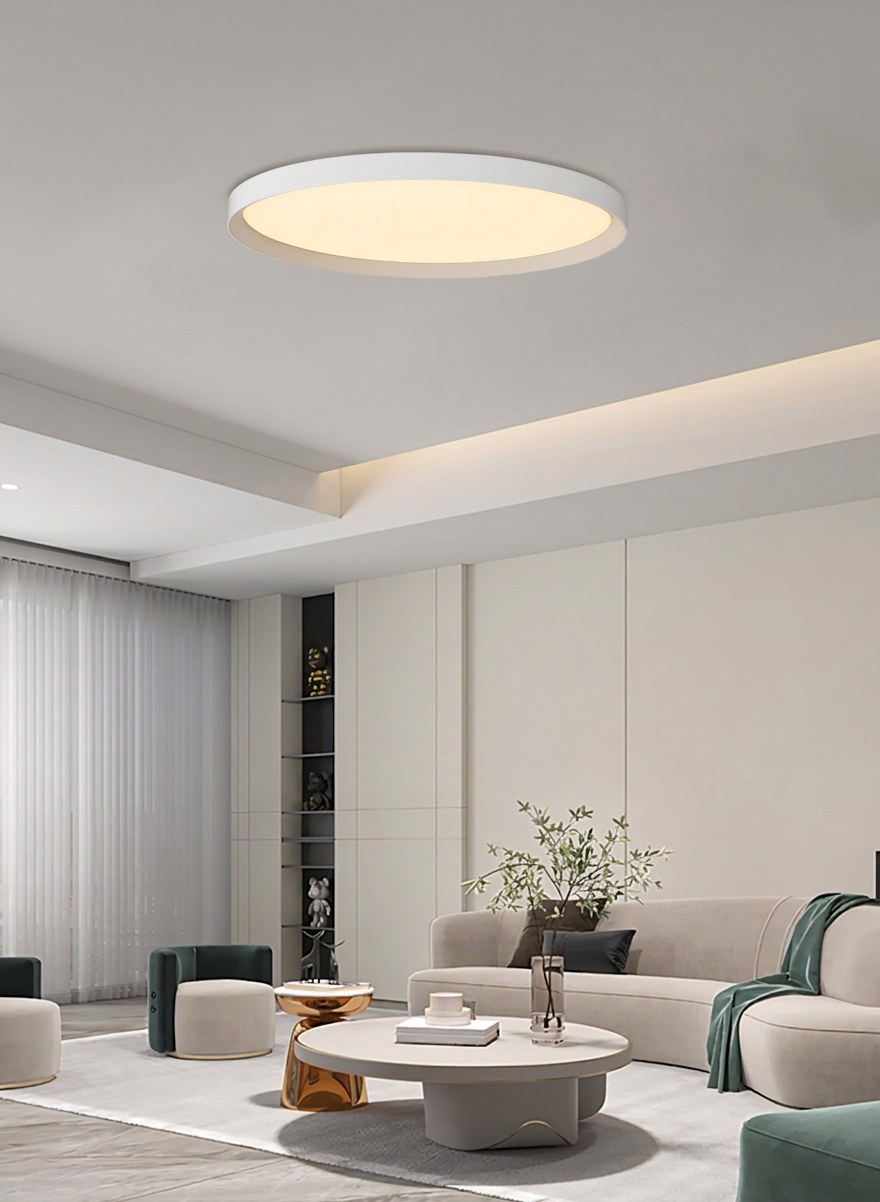 JL0070E Series Ultra-Thin Round LED Ceiling Panel 36W-84W